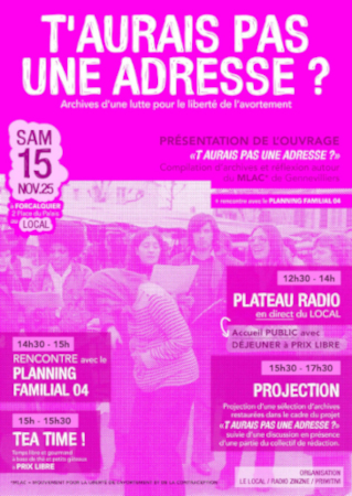 Photo de T'aurais pas une adresse